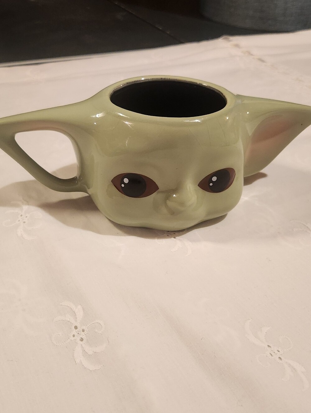 Star Wars The Mandalorian Grogu Mug 3D Baby Yoda Ceramic Coffee Cup with Ears